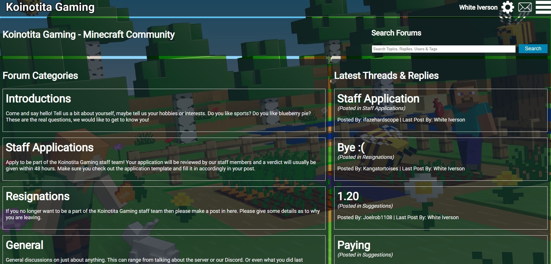 Forum Screenshot