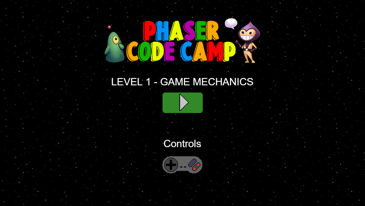 Phaser Game Screenshot made using Phaser.io